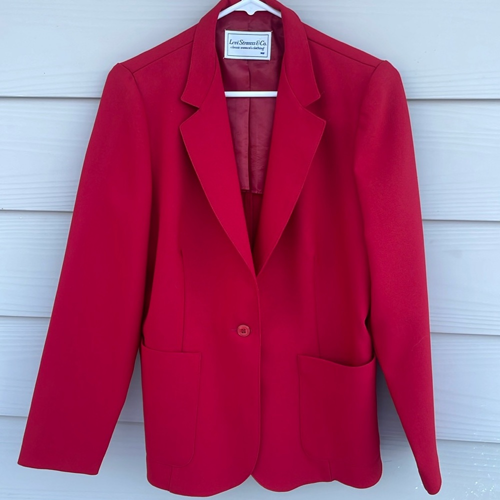 Vintage western ladies blazer jacket size 14 Levi Strauss